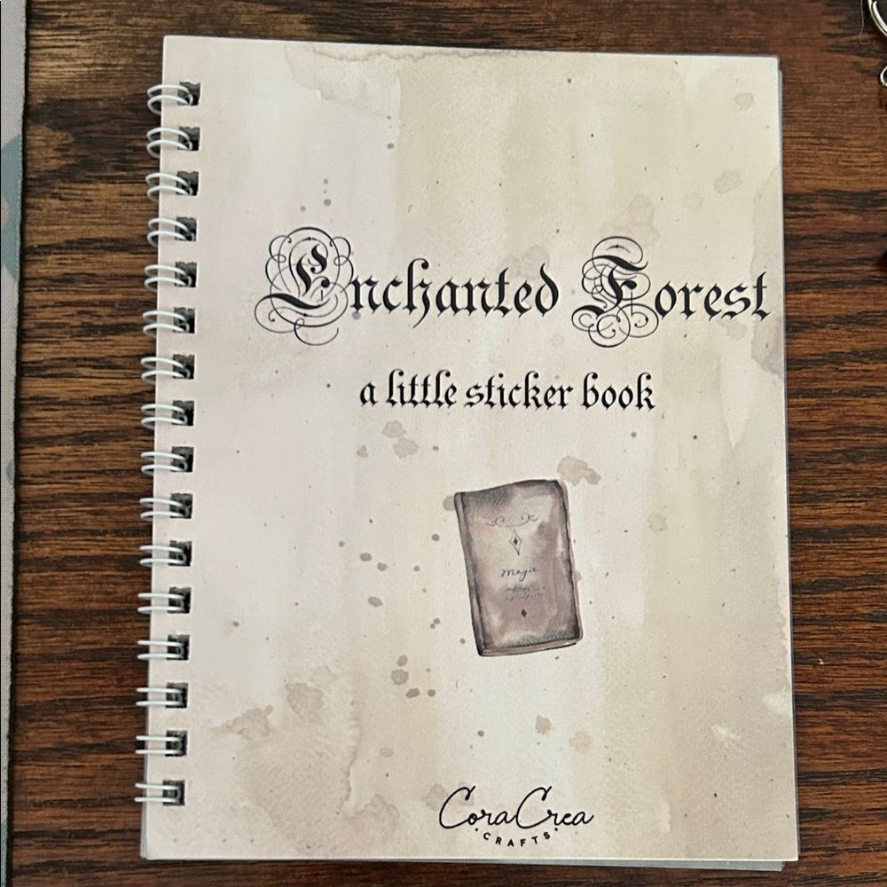 Cora Crea Crafts Enchanted Forest Sticker Book new 7 pages NEW